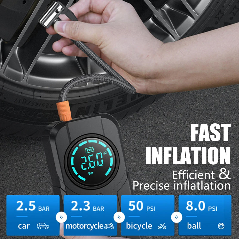 šODEIUM⢠Smart Multipurpose Air Compressor - Jump Starters - Battery Charging Systems
