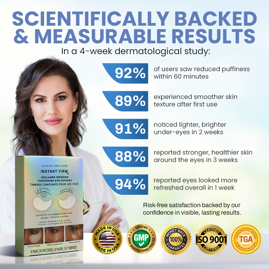 Instant Firm Collagen Eye Patches 🏆 2025 RATED SKIN CARE INNOVATION