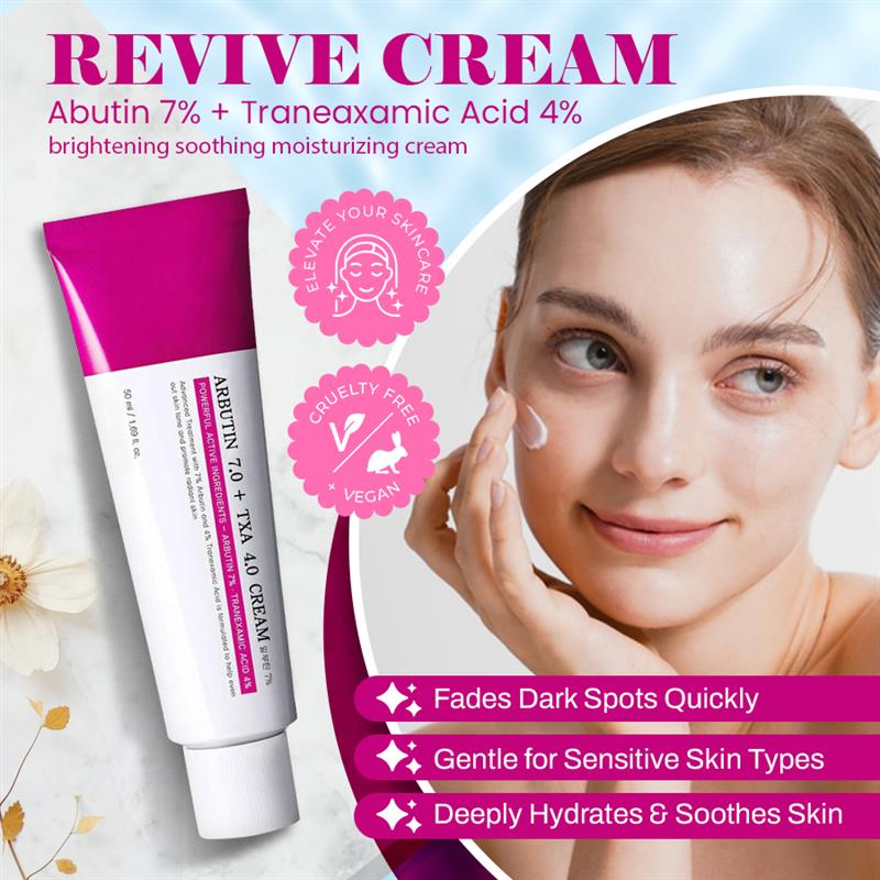 Revive Cream: Abutin 7% + Traneaxamic Acid 4%