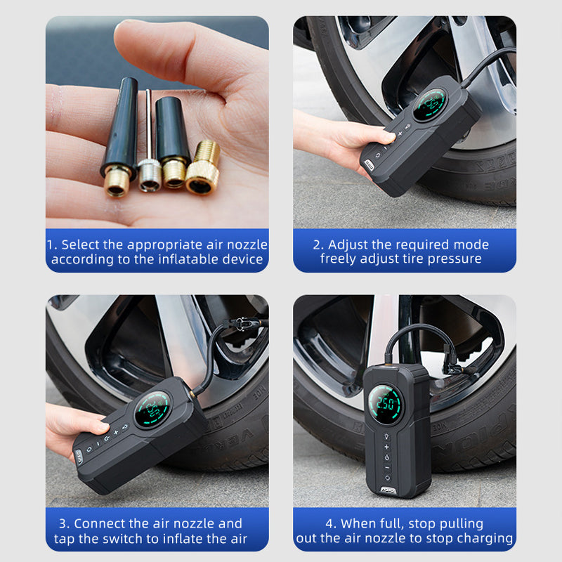 šODEIUM⢠Smart Multipurpose Air Compressor - Jump Starters - Battery Charging Systems