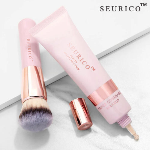 Seurico™ Super Coverage Foundation with Buffing Brush✨