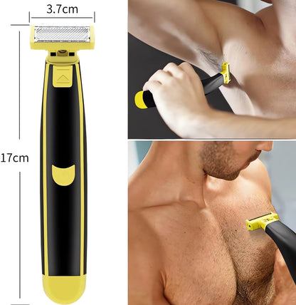 Wet and dry shaver for the entire body