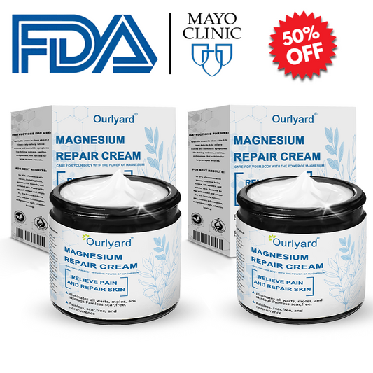 ✅Mayo Clinic Official: Magnesium skin repair cream (Eczema and Psoriasis Relief, Skin Repair, Even Tone, Acne and Dark Spot Treatment, Wart and Mole Removal)