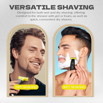 Wet and dry shaver for the entire body