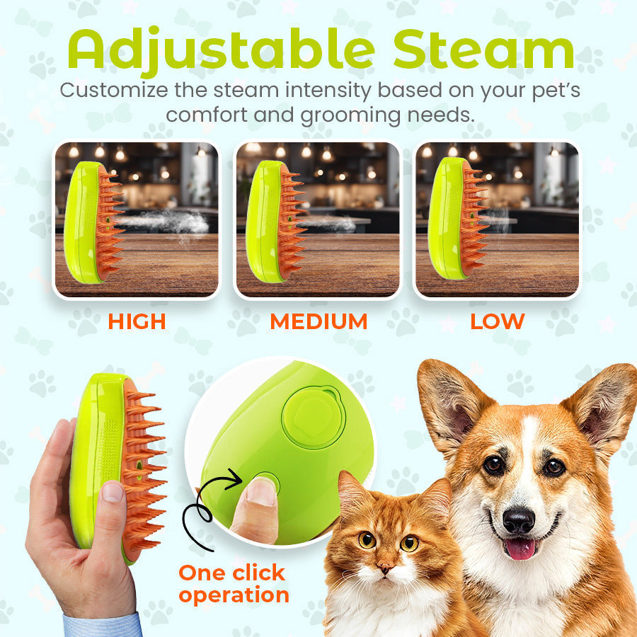 Seurico™ Multi-Functional Pet Steam Brush