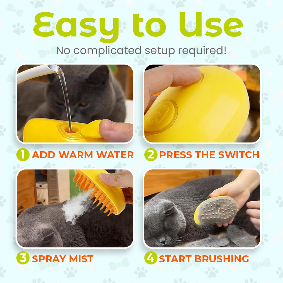 Seurico™ Multi-Functional Pet Steam Brush