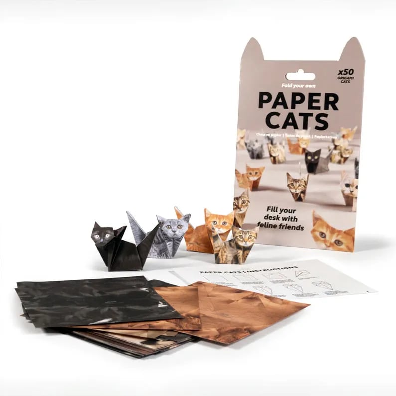 ✨Easy DIY Paper Cats Kit | Guided Lines & Instructions Included