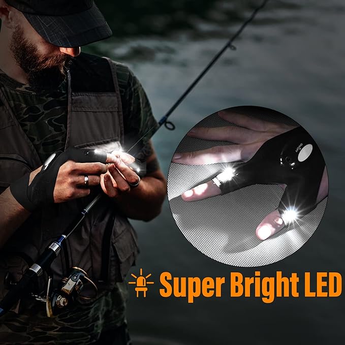 🎄Christmas Sales 49% OFF-LED Flashlight Waterproof Gloves