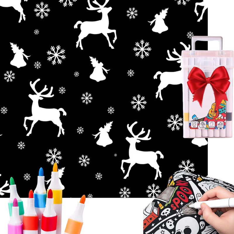 ⏳🎄Christmas Sale 49% OFF!!🎁🎨✨DIY Coloring Blanket With Markers
