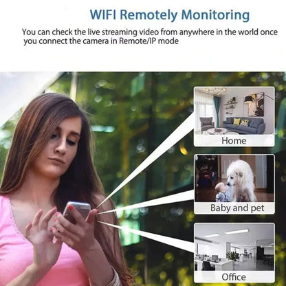 2024 Mini WIFI Camera 1080P HD - Night Vision Included