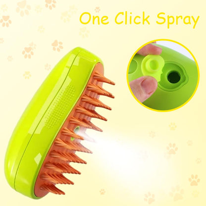 Seurico™ Patented Exclusive Rechargeable Steam Pet Brush