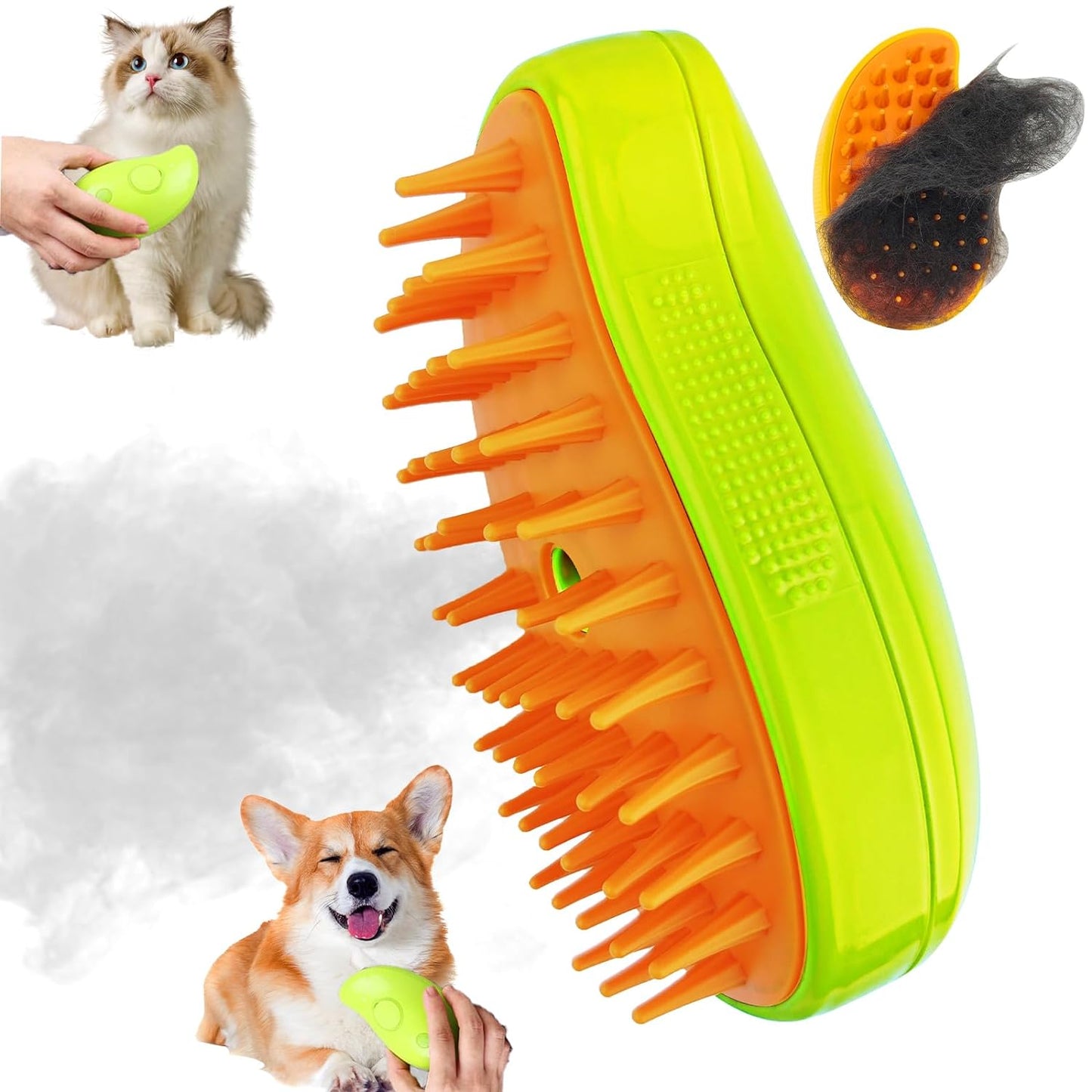 Seurico™ Patented Exclusive Rechargeable Steam Pet Brush