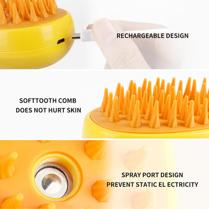 Seurico™ Patented Exclusive Rechargeable Steam Pet Brush