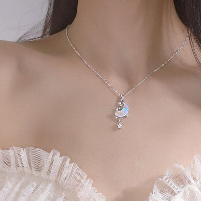 Starry Moon Fairycore Princesscore Necklace